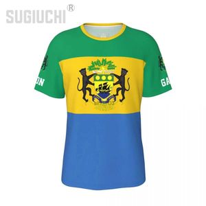 Camisetas para hombres Camiseta unisex de la nación Gabón Bandera Gabonesa Camisetas jersey para hombres Mujeres Fútbol Fanáticos del fútbol Regalos Ropa personalizada camiseta