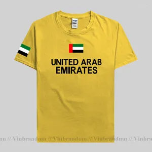 T-shirts pour hommes Emirats Arabes Unis Hommes Chemise Mode 2023 Jersey Nation Team Coton T-shirt Fitness Marque Vêtements Tees Pays ARE UAE