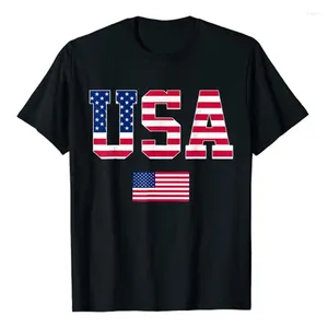 T-shirts pour hommes USA T-shirt Femmes Hommes Patriotic US Flag 4th of July Apparel American Proud Graphic Tee Top Independence Day Vêtements Nouveauté