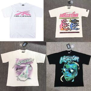 Camisetas masculinas Vintage American Trendy Hellstar Studios Camiseta de manga corta Unisex Summer