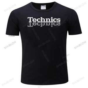 T-shirts masculins Vintage Tshirts Black Technics T-shirt DJ 1200 Turntable Music House Techno Electronic Hip Hop Summer Men's T-shirt 230321