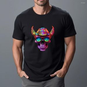 Camisetas para hombre WSFEC S-4XL 2023 moda verano calavera patrón manga corta algodón transpirable deporte Casual Top Diy camiseta personalizada gota