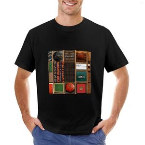 Camisetas para hombres de tanques de tanques Camiseta de papel de álbum de baloncesto