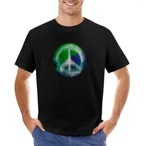 Débardeurs pour hommes vert violet signe de paix T-Shirt Blondie T-Shirt t-shirts pour hommes