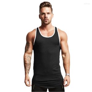 Camisetas sin mangas para hombre, camisetas de entrenamiento sin mangas para hombre, venta al por mayor, bloque de color, deportes informales, camiseta individual, gimnasio, culturismo, Top, chaleco de verano para hombre