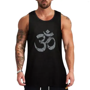 Débardeurs pour hommes OM Yoga Symbole spirituel dans le style en détresse Top Été 2024 Bodybuilding T-shirt Gym Accessoires Hommes