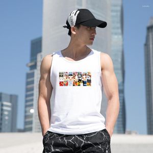 Style de débardeur pour hommes Pékin Opéra chinois Print Top Top Summer Quality Cotton Fitness Sans manches Shirts Undershirt Body Body Body Body