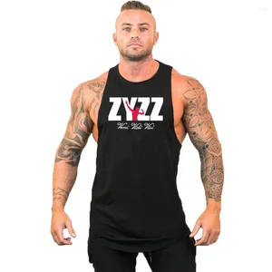 Camas de tanques para hombres Gimnasios de verano Fitness de algodón Joggadores Camiseta sin mangas Camiseta de baloncesto masculino Fashion Zyzz Vest Sports