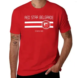 Tops de débardeur masculin Super Liga - Red Star Belgrade (maison rouge) T-shirt Vêtements d'été poids lourds Animal Prinfor Boys Plain Black T-shirts Hommes