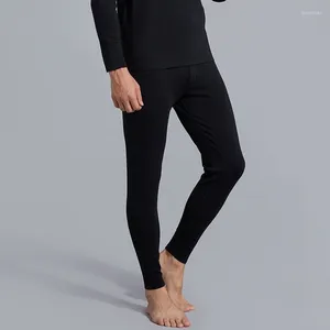 Sous-vêtements thermiques pour hommes, pantalons longs chauds et Leggings en velours extensibles, vente en gros