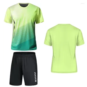 Männer Trainingsanzüge 2024 Sommer Sweatshirt Und Shorts Set Sport T-shirt Für Badminton Lauf Hemd Hosen Kleidung Tennis