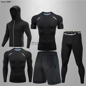 Chándales de los hombres Conjunto de boxeo Compresión Jersey Pantalón Impresión 3D Rashguard Jiu Jitsu Bjj Kickboxing Camiseta Muay Thai MMA Fightwear Fitness Sport Set J230720