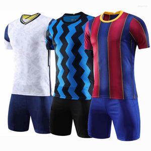 Survêtements pour hommes Hommes 2022 Enfants Ensembles Uniformes Garçons Et Filles Sports Enfants Formation De La Jeunesse Costumes Blanc Jeu Personnalisé Imprimer Ensemble De Football