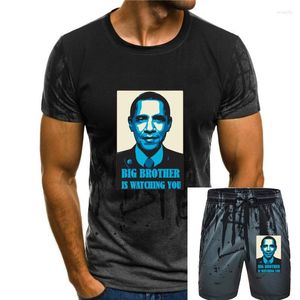 Survêtements pour hommes Hommes T-shirt Big Brother vous regarde Obama T-shirts rouges Femmes T-shirt