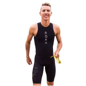 Chándales de los hombres Hombres Roka Triatlón Sin mangas Natación y correr Ropa deportiva Body Mallas al aire libre Traje de piel 220914 Drop Delivery Dh4Wf