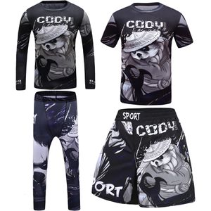 Chándales de hombre MMA Boxing Kid's T-shirt Pant Bjj Rashguard For Boy Kickboxing Jerseys Muay Thai Shorts Ropa de gimnasia Niños Jiu Jusit T-shirt 230706