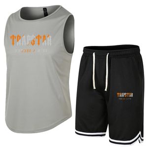 Survêtements pour hommes Nouveau costume de sport pour hommes Débardeur d'été et shorts Deux pièces Ensemble Gilet sans manches à séchage rapide Jogger Pantalon de survêtement Vêtements de basket-ball