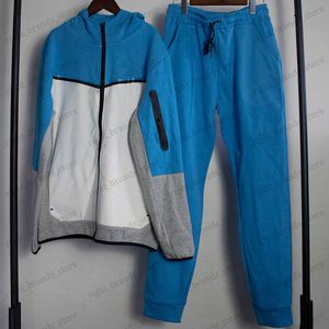 Survêtements pour hommes Une fermeture éclair épaisse Tech Fleeces Survêtements pour hommes Hommes Garçons Tenues de sport Streetwear Pantalon de jogging avec sweats à capuche Ensembles de veste Lâche Survêtements T240118