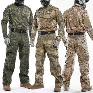 Costumes pour hommes Costume de camouflage russe Ensembles tactiques Hommes Militaires en plein air à séchage rapide G4 Chemises de combat Pantalons imperméables Uniforme d'entraînement
