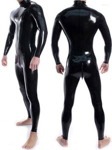 Survêtements pour hommes Sexy sur mesure combinaison body adulte Latex ammoniac Catsuit pour hommes et femmes unisexe costume combinaison 12 couleurs