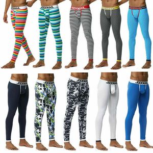 Survêtements pour hommes Sous-vêtements thermiques Hommes Long Johns Épaissir Sexy Hommes Sous Pantalon Bas Pyjama Low Rise Tight Legging Pouch Warm Long Johns 230301