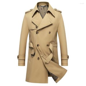 Men's Trench Coats 2023 Solid Classic Coat Plus Size Windbreak High Quality Business Casual Wind Men Clothing M-8XL Jackets