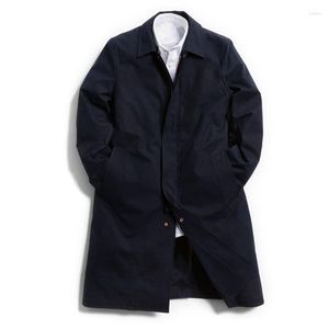 Trenchs pour hommes Manteau G16 Long imperméable chaud coupe-vent d'affaires automne hiver veste vêtements vintage