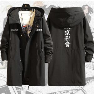 Hommes Trench Coats Japonais Anime Tokyo Revengers Vestes À Capuche Cosplay Costumes Femmes Hommes Longs Hoodies Manteau Sweats Veste Top