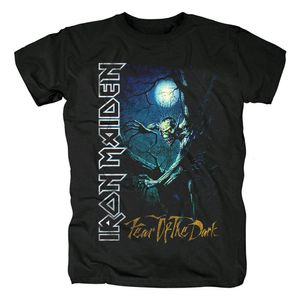TShirts pour hommes Maiden Heavy Metal Cotton Tshirt Black Tees Rock Skull Print T Shirt Mode Hommes À Manches Courtes D'été Tee Tops 230627