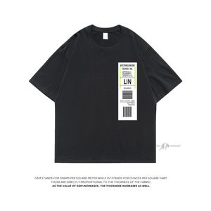 T-shirts pour hommes Neploha Streetwear Label Graphic T-shirt ample Lettre Imprimé T-shirts surdimensionnés pour hommes Été 5XL T-shirts à manches courtes 230421