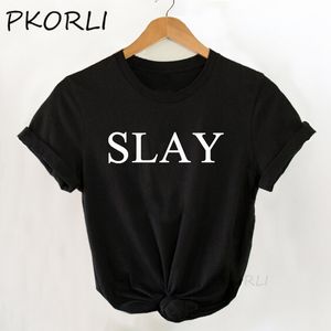 Camisetas para hombres Slay Beyonce camiseta mujer letra impresión famoso concierto camiseta casual verano manga corta camiseta ropa femenina 230422