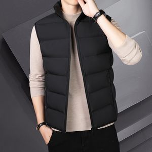 Hommes Gilets Casual Vers Le Bas Coton Hommes Printemps Et Automne Et Hiver Version Coréenne Tendance Porter Un Gilet Chaud Épaule Manteau Garçon 230725