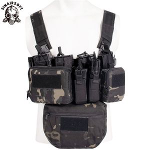 Vaists pour hommes CS Match Wargame TCM Chiffre de poitrine AirSoft Tactical Vest Military Gear Pack Magazine Souchine Holster MOLLE SYSTÈME SYSTÈME MEN NYLON SWAT 220919