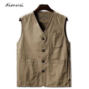 DIMUSI été hommes gilets décontracté homme coton respirant maille gilet sans manches vestes homme extérieur pêche gilets vêtements 8XL 231114