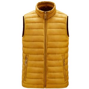 Herren Jacke Ärmellose Weste Winter Mode Beiläufige Dünne Mäntel Marke Kleidung Baumwolle Gefütterte Männer Weste Große Größe 2021
