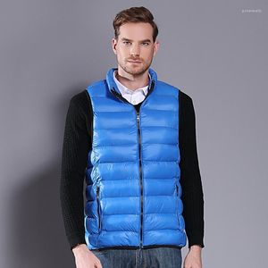 Gilets pour hommes NXH Gilet d'hiver à la mode Homme Body Warmer Plus Taille Gilet de travail 2022 Automne Veste sans manches pour hommes Guin22