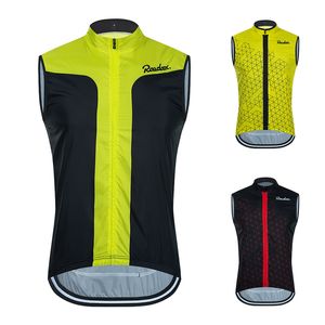 Chalecos para hombres Raudax Fluorescente Amarillo Sin mangas Ciclismo Chaleco Reflectante Ciclismo Ciclismo Jersey A prueba de viento Ciclismo Ropa Chaleco de motocicleta 220827