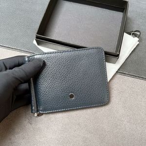 Portefeuilles pour hommes en cuir pince à billets portefeuille design mince porte-carte de crédit porte-carte d'identité porte-stylo à bille sac à main porte-monnaie boîte d'origine