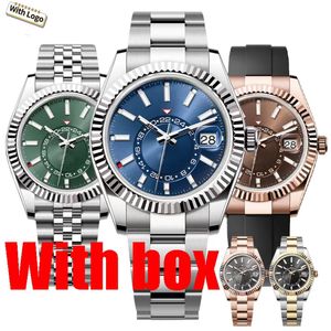 Montres pour hommes Montres de luxe de haute qualité Montres de mouvement de haut niveau Dwller Mouvements automatiques avec boîte en acier inoxydable lumineux imperméable Sapphire Montre