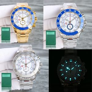 Reloj para hombre Iced Out Luxury Reloj mecánico de acero inoxidable Impermeable Super Luminous Yacht II Reloj de diseño Reloj de movimiento vipwatch