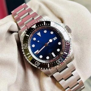 Relojes para hombres 126660 Azul Negro Esfera que cambia de color 44 mm 904L cal.3235 Movimiento Zafiro Cerámica Reloj de acero inoxidable Natación Relojes deportivos