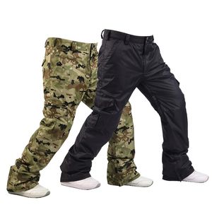 Pantalon de snowboard imperméable des hommes Camouflage Highwaist Highwaist Outdoor Windprooor épaisse pantalon de ski de neige 231221