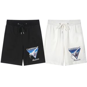 Hommes shorts coton sport Casablanc shorts culottes mode plaine cinq pièces rue longueur cordon pantalon genou plage haut chemises