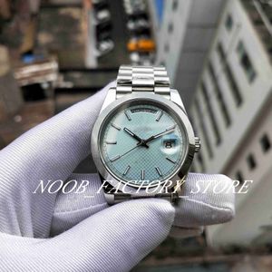 Montre Homme Taille Super Factory Version Mouvement Automatique Cadran Bleu Glace 228206 argent V2 Nouveau Bracelet en Acier Inoxydable Verre Saphir BPF 40mm Dive Menes Montres Coffret Cadeau