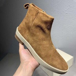 Bottines de neige à bout pointu pour hommes, chaussures d'hiver en cuir suédé, 15 #25/20T50