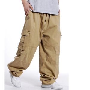 Pantalones de chándal para hombre, pantalones de baile Hip Hop para hombre, pantalones casuales para correr, pantalones Cargo sueltos, ropa masculina de pierna ancha de 300m