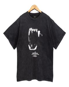 Hommes T-shirt Crewneck Black Sleeve Sleeve 3D Wolf Imprimé Tshirts Oversize Tops Tee SIZE SXL3326442