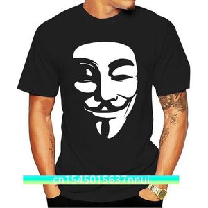 Hombres camiseta moda V para Vendetta V palabra Vendetta equipo código europeo hombre puro camiseta mujer 220702