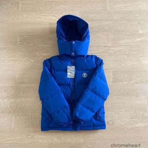 cappotto giacca trapstar da uomo piumini da uomo designer giacca invernale Inverno Nuovo cappotto di cotone blu profondo Trapstar Cappello ispessito Giacca staccabile Coppia versatile St