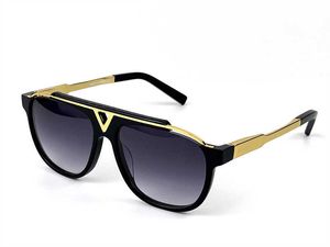 lunettes de soleil pour hommes 0937 plaque carrée en métal planche de combinaison forte taille euro UV400 lentille avec boîte